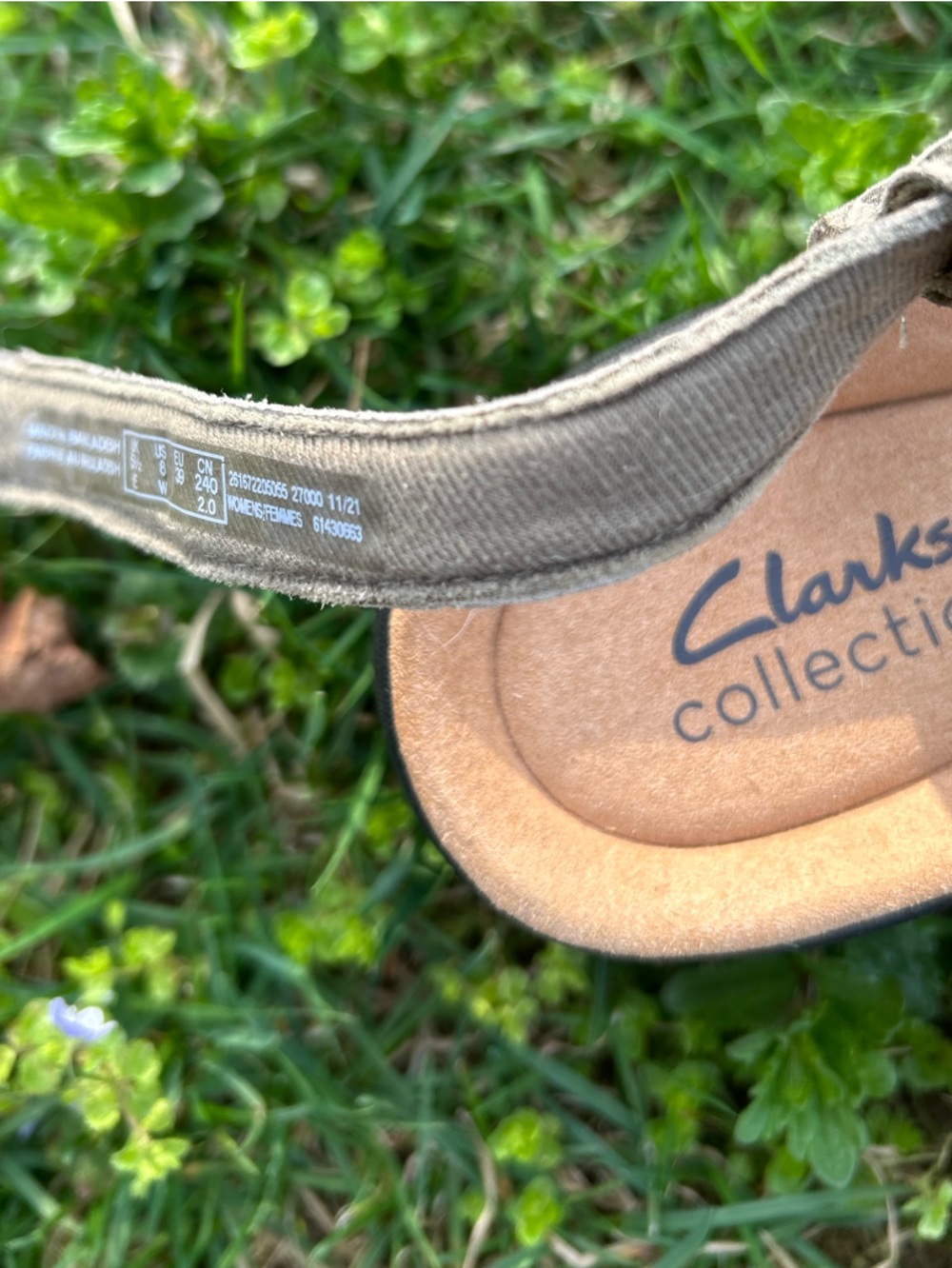 CLARKS ‘Merliah Rose’ Olive Camo Strappy Wedge Sandals Size 8W - Picture 2 of 6